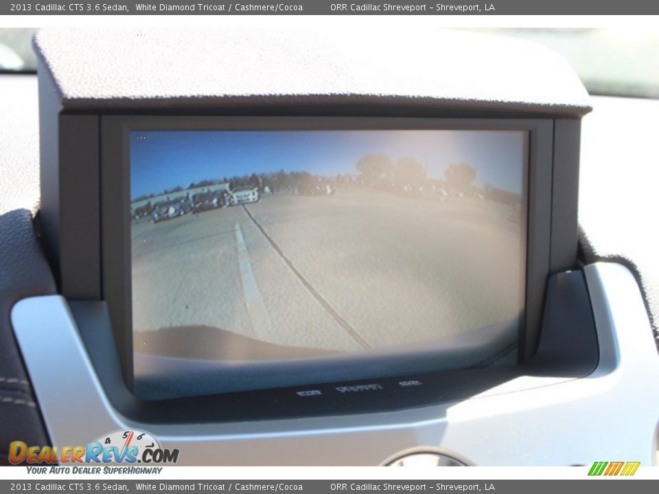 2013 Cadillac CTS 3.6 Sedan White Diamond Tricoat / Cashmere/Cocoa Photo #27