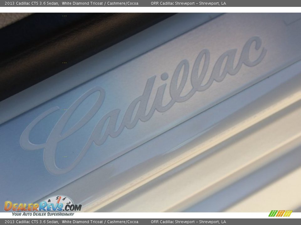 2013 Cadillac CTS 3.6 Sedan White Diamond Tricoat / Cashmere/Cocoa Photo #31