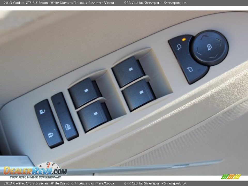 2013 Cadillac CTS 3.6 Sedan White Diamond Tricoat / Cashmere/Cocoa Photo #35