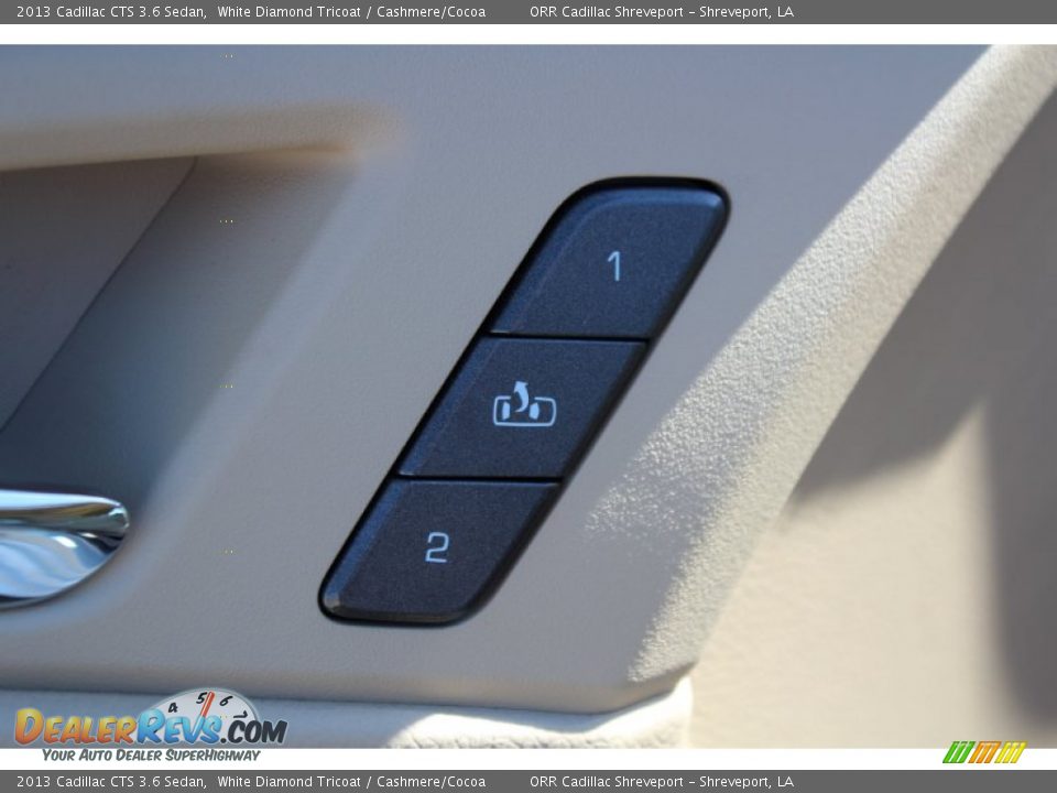 2013 Cadillac CTS 3.6 Sedan White Diamond Tricoat / Cashmere/Cocoa Photo #36