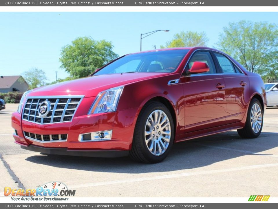 2013 Cadillac CTS 3.6 Sedan Crystal Red Tintcoat / Cashmere/Cocoa Photo #2