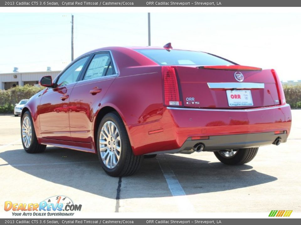 2013 Cadillac CTS 3.6 Sedan Crystal Red Tintcoat / Cashmere/Cocoa Photo #3