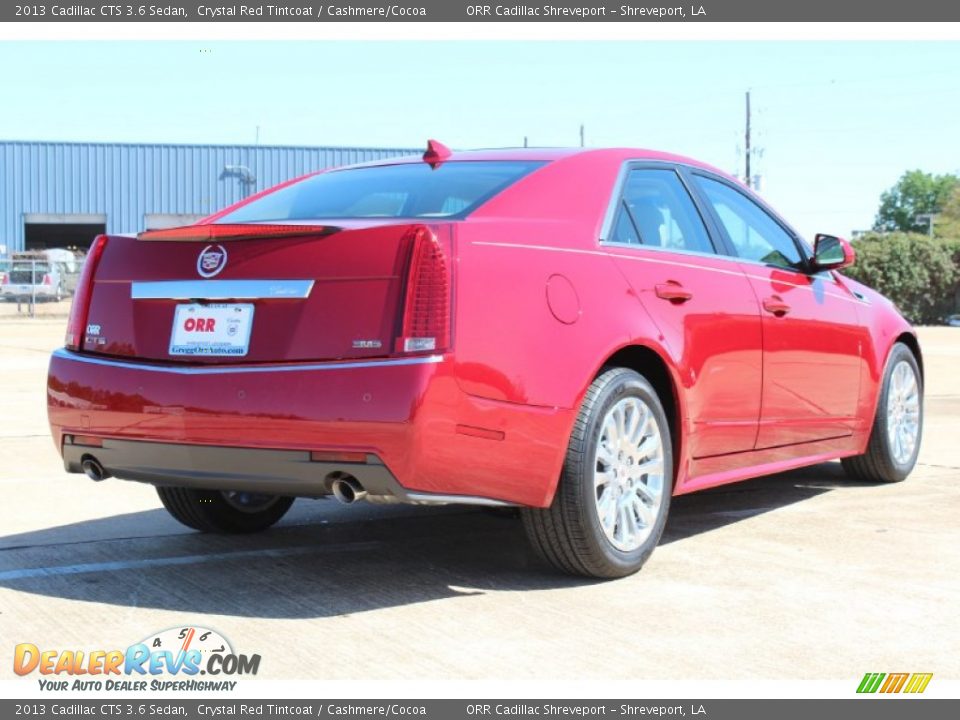 2013 Cadillac CTS 3.6 Sedan Crystal Red Tintcoat / Cashmere/Cocoa Photo #4