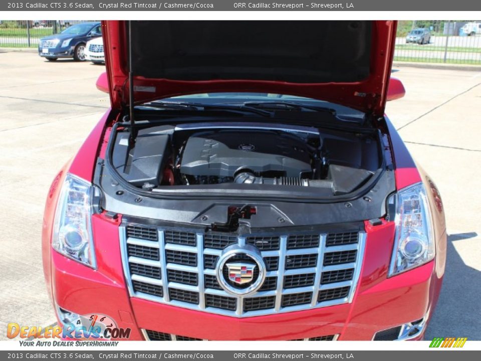 2013 Cadillac CTS 3.6 Sedan Crystal Red Tintcoat / Cashmere/Cocoa Photo #10