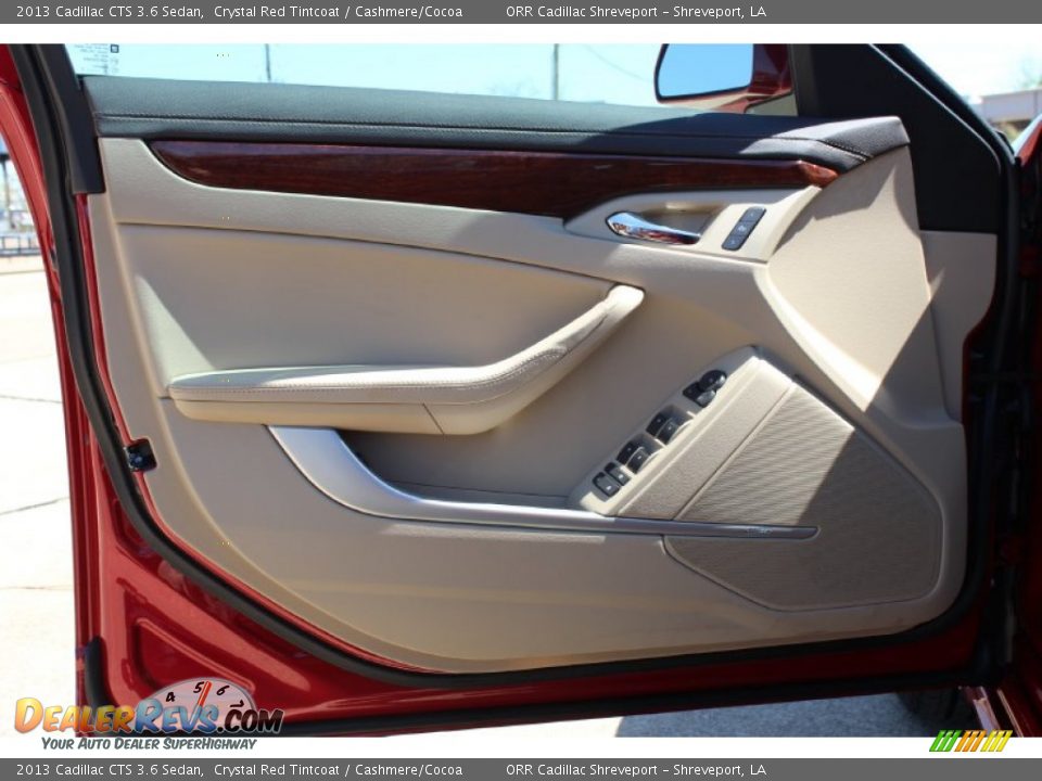 2013 Cadillac CTS 3.6 Sedan Crystal Red Tintcoat / Cashmere/Cocoa Photo #15
