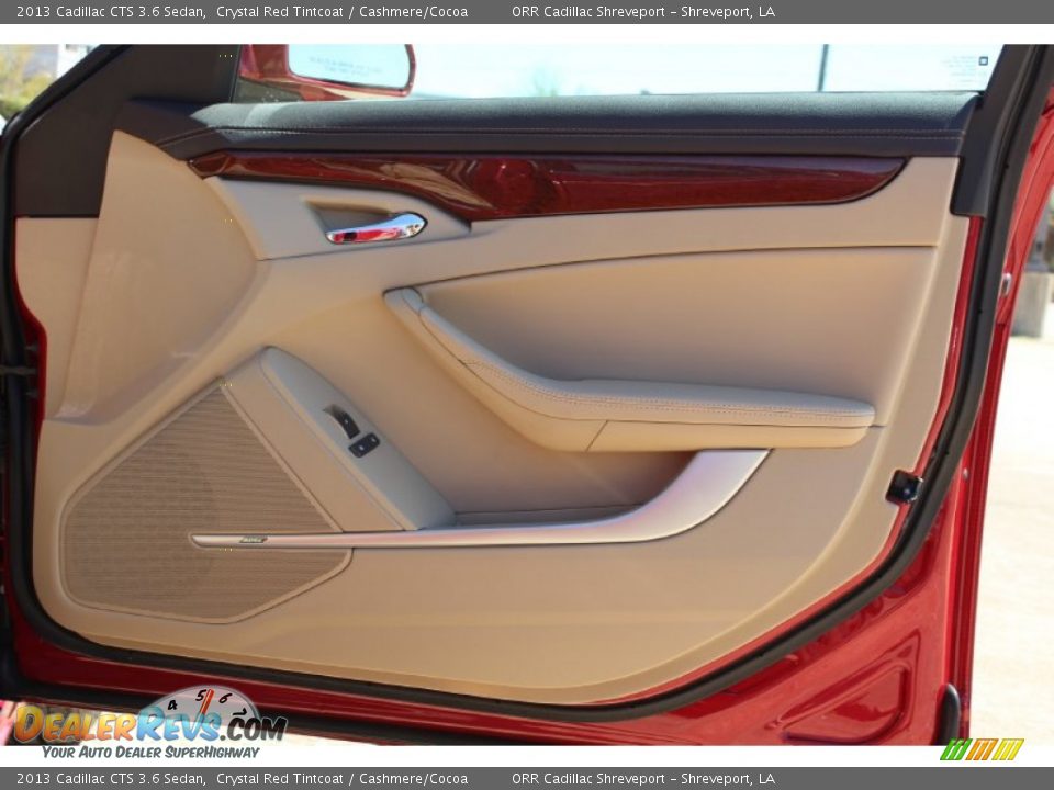 2013 Cadillac CTS 3.6 Sedan Crystal Red Tintcoat / Cashmere/Cocoa Photo #16