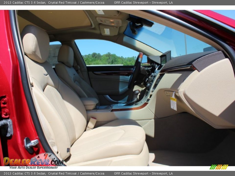 2013 Cadillac CTS 3.6 Sedan Crystal Red Tintcoat / Cashmere/Cocoa Photo #17