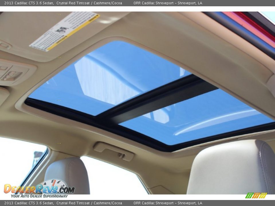 2013 Cadillac CTS 3.6 Sedan Crystal Red Tintcoat / Cashmere/Cocoa Photo #24