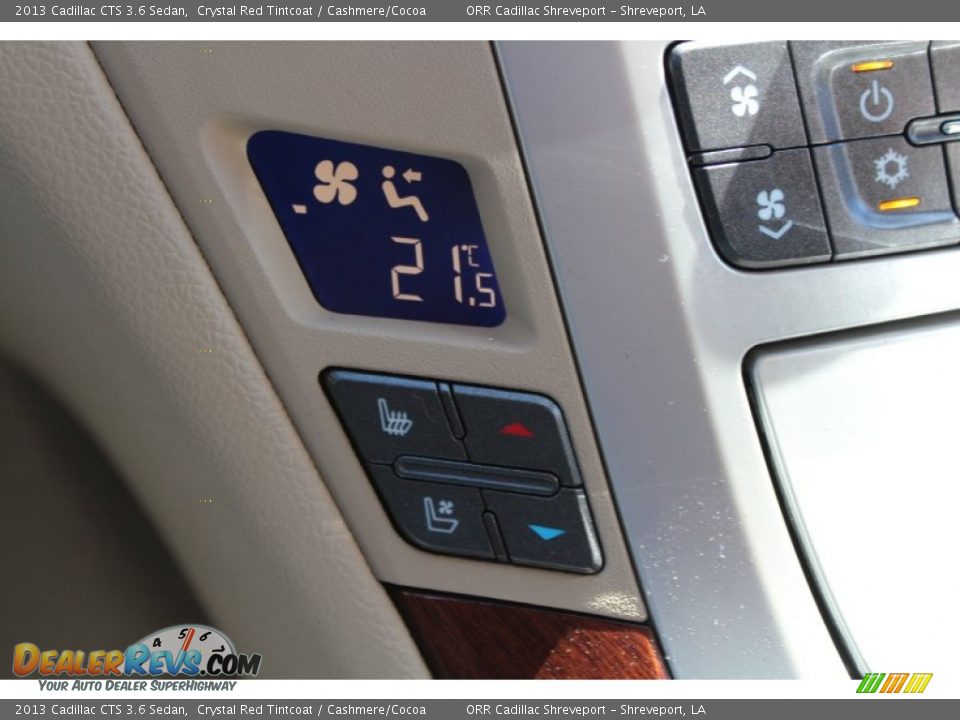 2013 Cadillac CTS 3.6 Sedan Crystal Red Tintcoat / Cashmere/Cocoa Photo #29