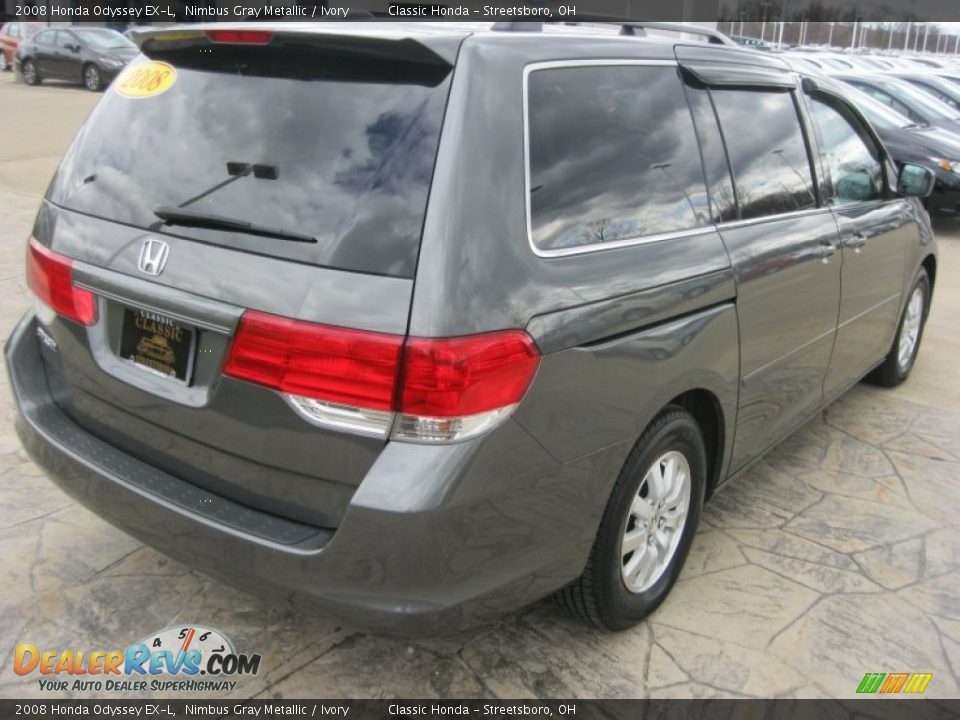 2008 Honda Odyssey EX-L Nimbus Gray Metallic / Ivory Photo #5