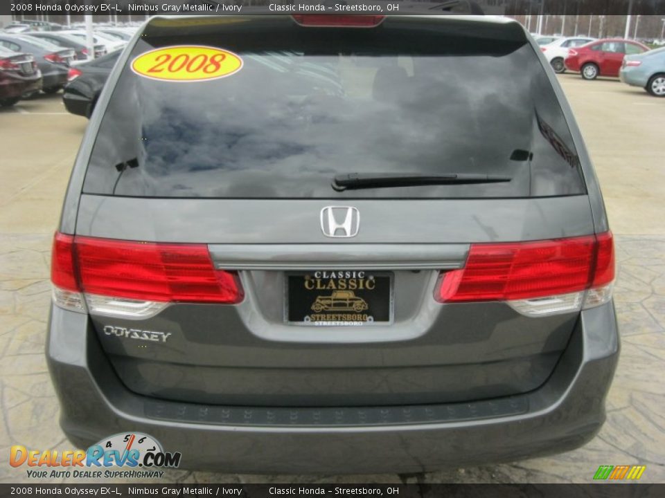 2008 Honda Odyssey EX-L Nimbus Gray Metallic / Ivory Photo #6