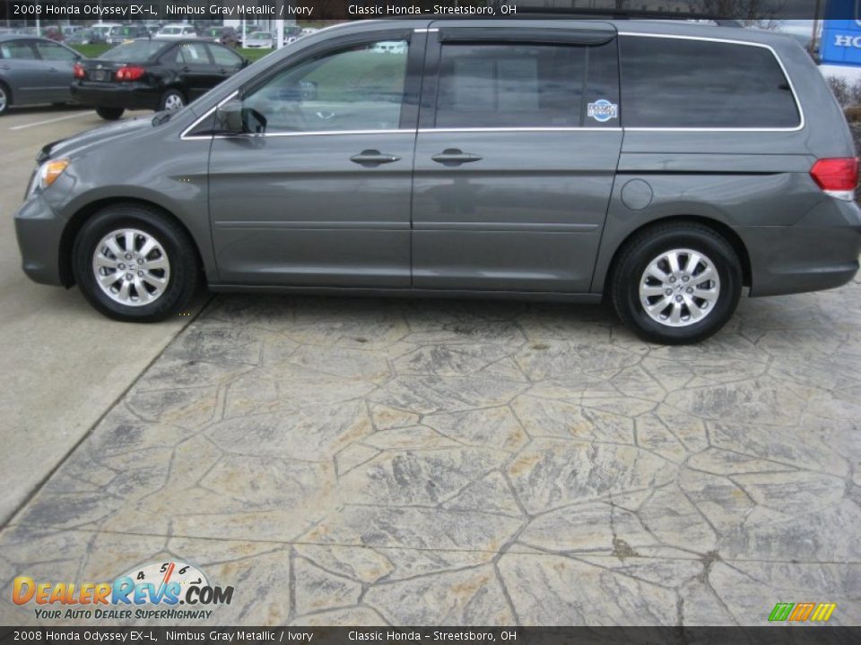 2008 Honda Odyssey EX-L Nimbus Gray Metallic / Ivory Photo #8