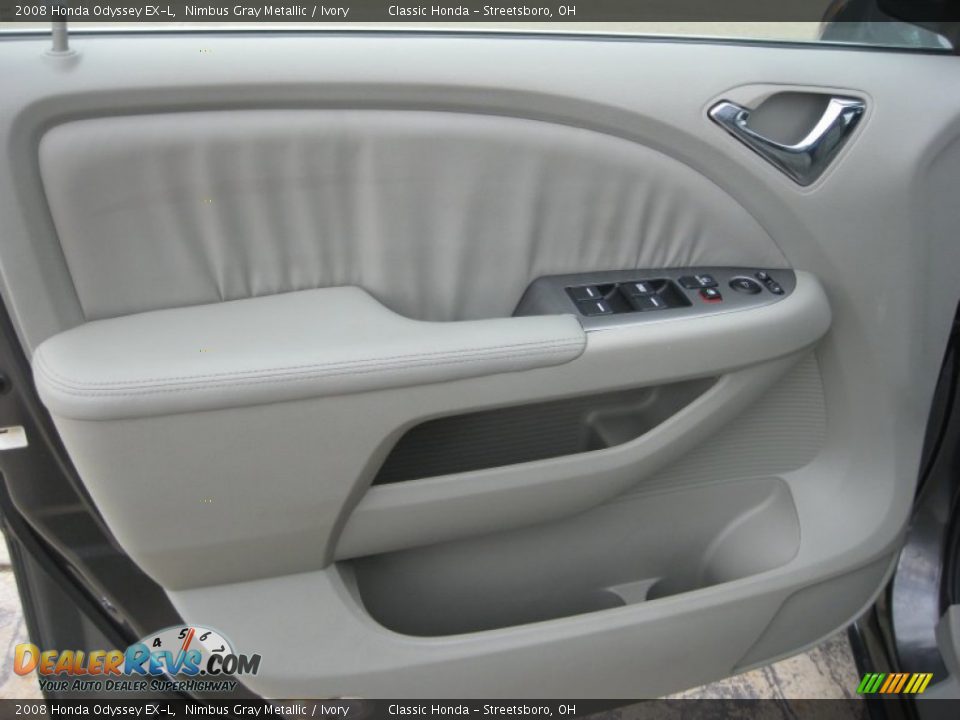 2008 Honda Odyssey EX-L Nimbus Gray Metallic / Ivory Photo #13