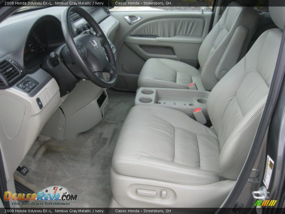 2008 Honda Odyssey EX-L Nimbus Gray Metallic / Ivory Photo #15