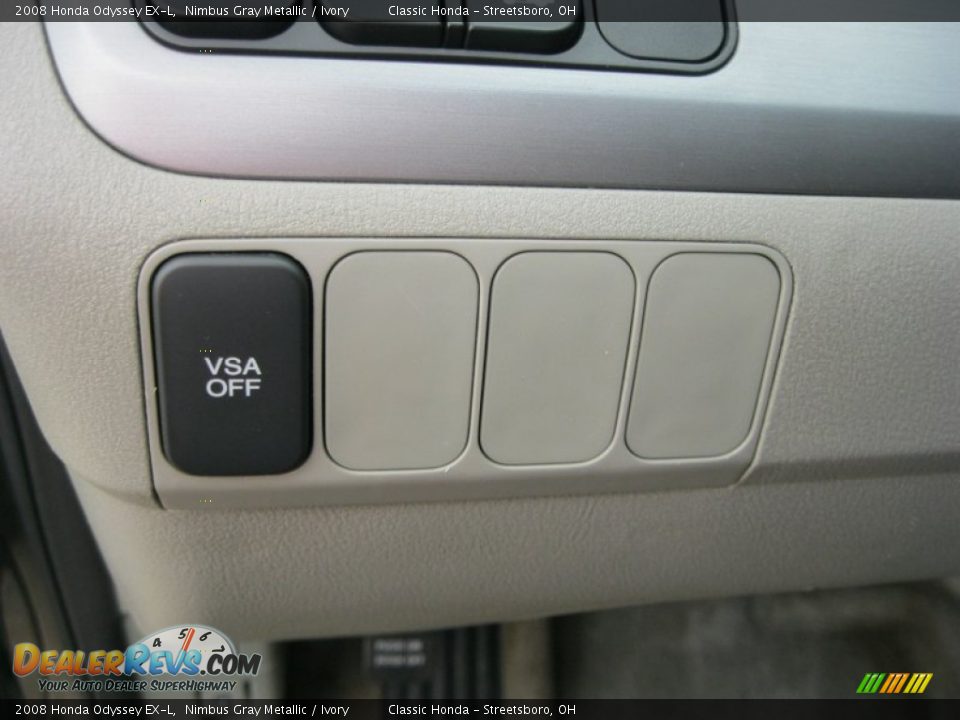 2008 Honda Odyssey EX-L Nimbus Gray Metallic / Ivory Photo #18