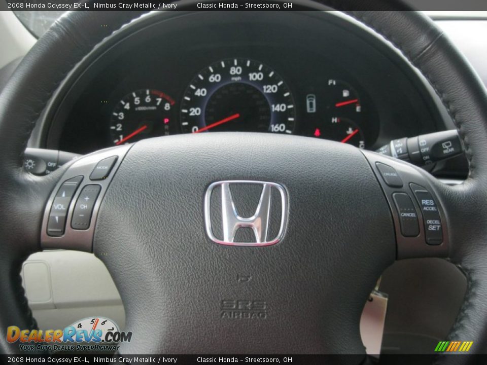 2008 Honda Odyssey EX-L Nimbus Gray Metallic / Ivory Photo #19