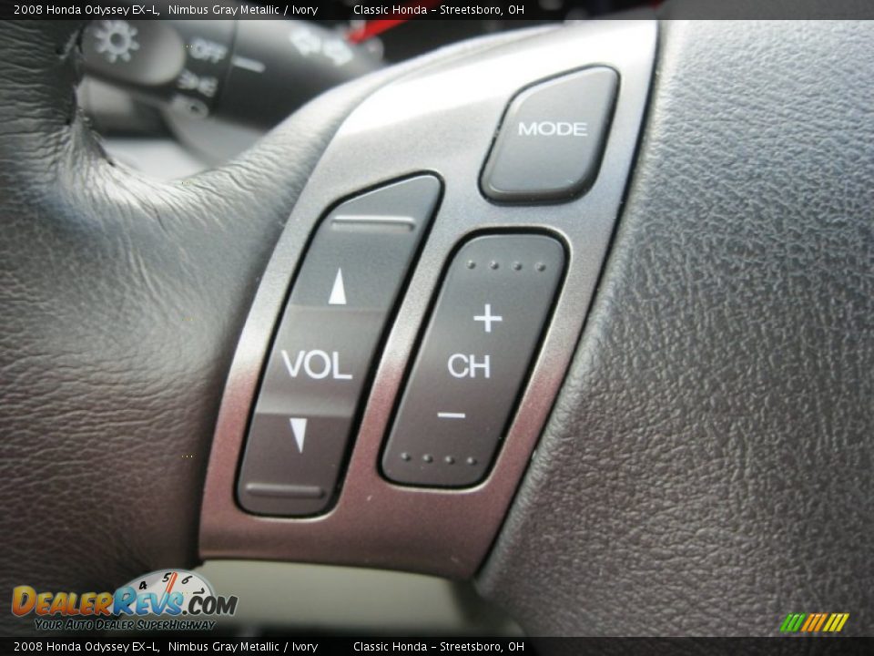 2008 Honda Odyssey EX-L Nimbus Gray Metallic / Ivory Photo #20