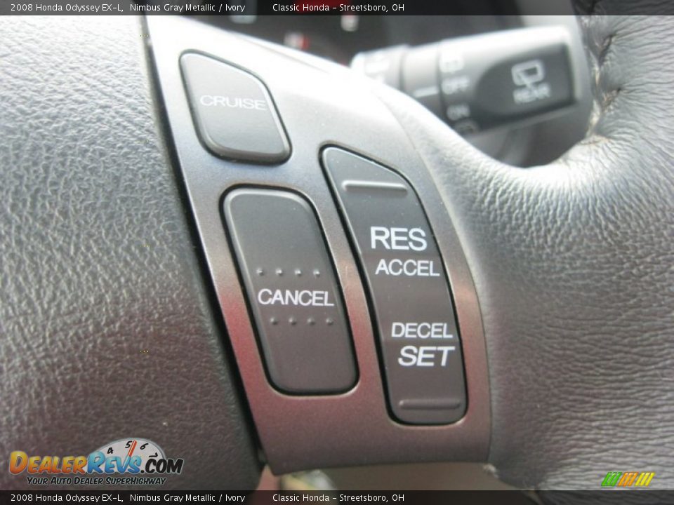 2008 Honda Odyssey EX-L Nimbus Gray Metallic / Ivory Photo #21