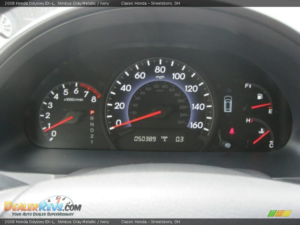 2008 Honda Odyssey EX-L Nimbus Gray Metallic / Ivory Photo #22