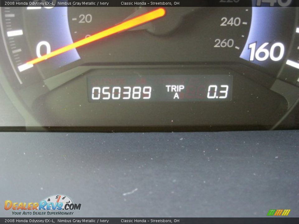 2008 Honda Odyssey EX-L Nimbus Gray Metallic / Ivory Photo #23