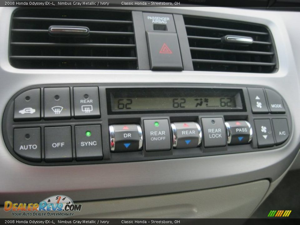 2008 Honda Odyssey EX-L Nimbus Gray Metallic / Ivory Photo #25