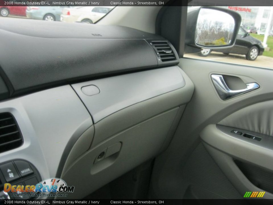2008 Honda Odyssey EX-L Nimbus Gray Metallic / Ivory Photo #27