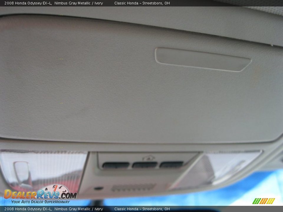 2008 Honda Odyssey EX-L Nimbus Gray Metallic / Ivory Photo #28