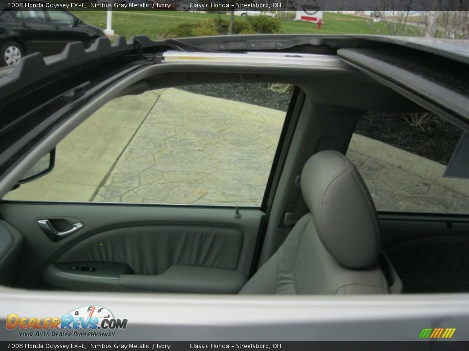 2008 Honda Odyssey EX-L Nimbus Gray Metallic / Ivory Photo #29