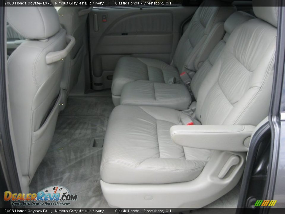 2008 Honda Odyssey EX-L Nimbus Gray Metallic / Ivory Photo #30