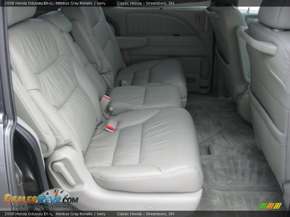 2008 Honda Odyssey EX-L Nimbus Gray Metallic / Ivory Photo #34