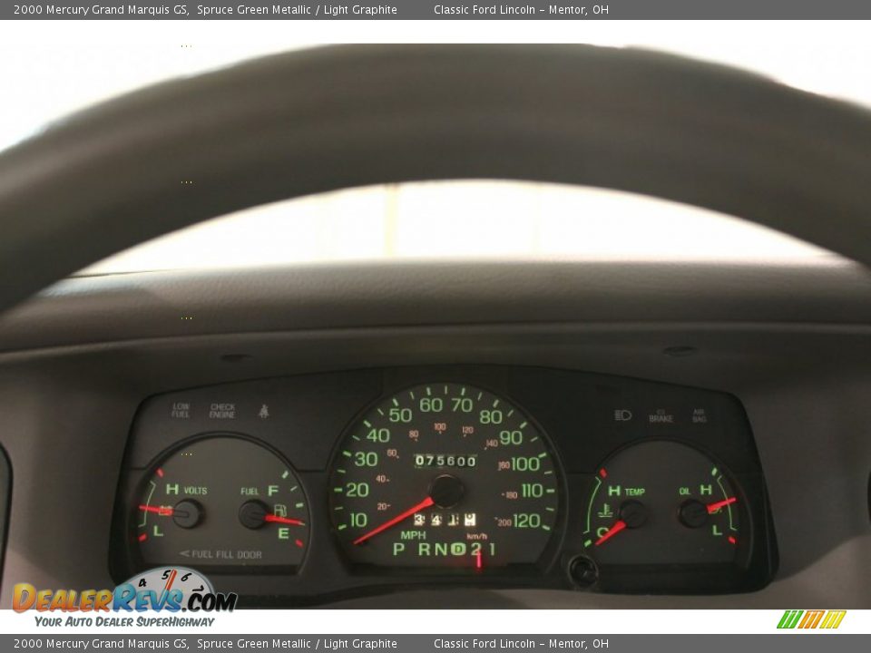 2000 Mercury Grand Marquis GS Gauges Photo #10