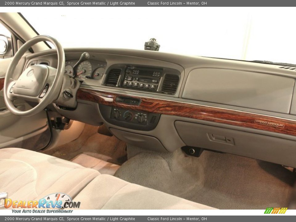 2000 Mercury Grand Marquis GS Spruce Green Metallic / Light Graphite Photo #14