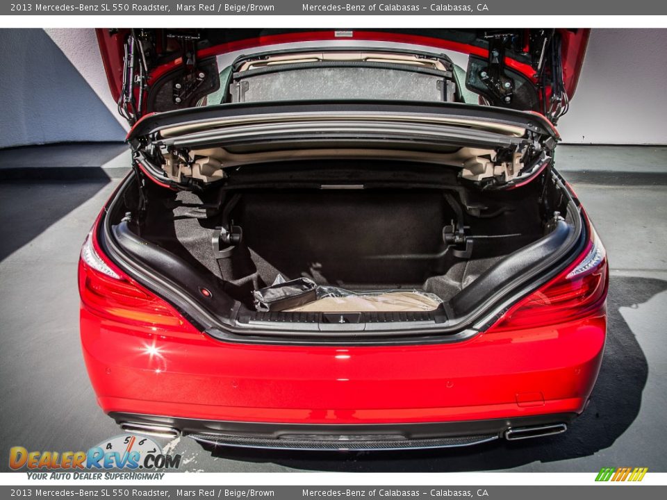 2013 Mercedes-Benz SL 550 Roadster Mars Red / Beige/Brown Photo #4