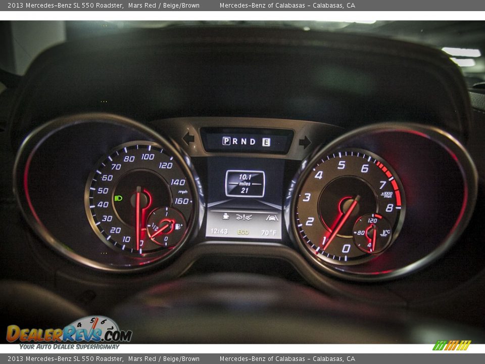 2013 Mercedes-Benz SL 550 Roadster Mars Red / Beige/Brown Photo #6