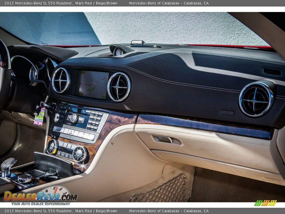 2013 Mercedes-Benz SL 550 Roadster Mars Red / Beige/Brown Photo #8