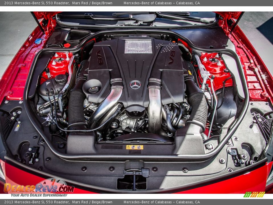 2013 Mercedes-Benz SL 550 Roadster 4.6 Liter DI Twin-Turbocharged DOHC 32-Valve VVT V8 Engine Photo #9
