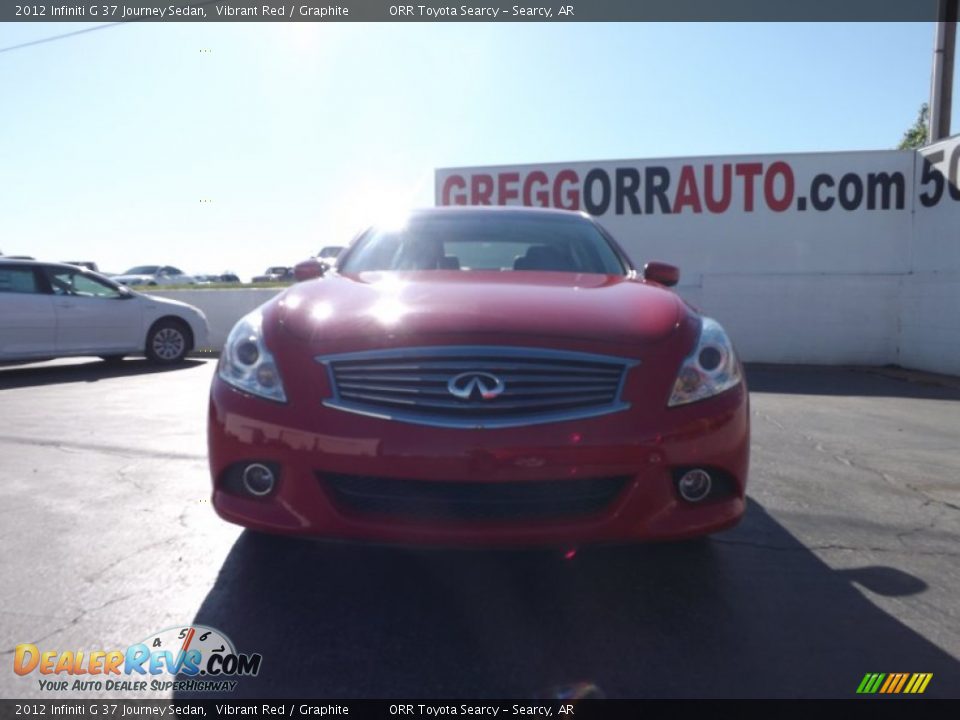 2012 Infiniti G 37 Journey Sedan Vibrant Red / Graphite Photo #2