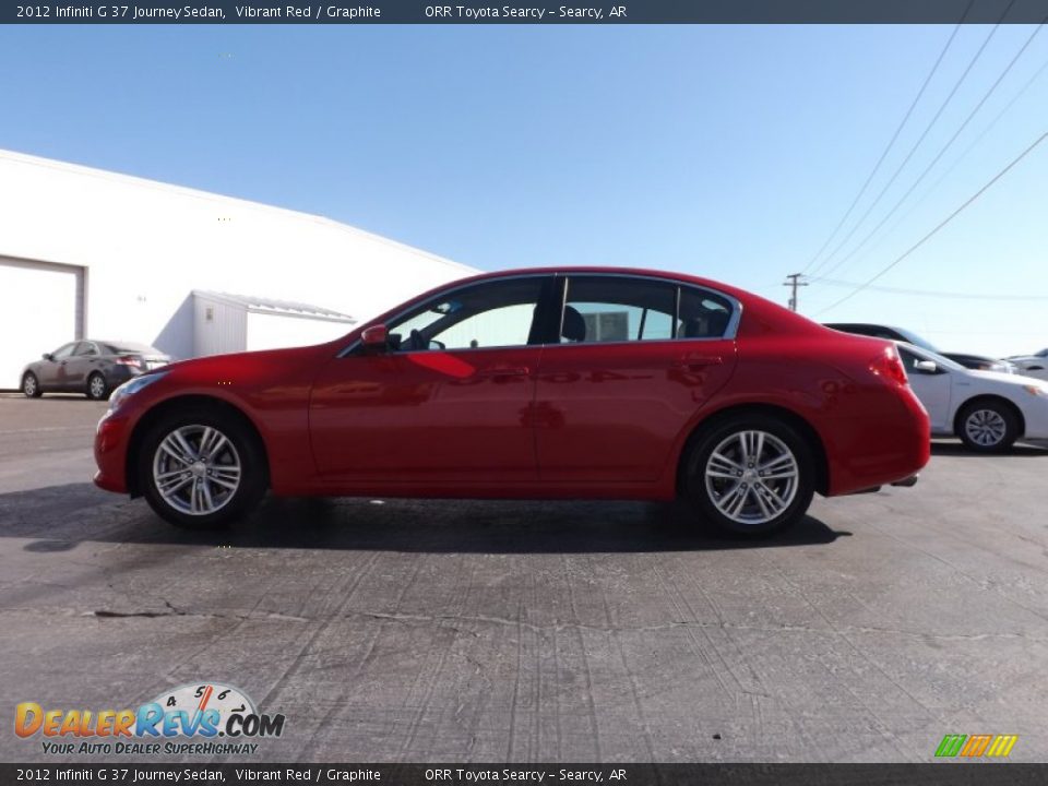 2012 Infiniti G 37 Journey Sedan Vibrant Red / Graphite Photo #4