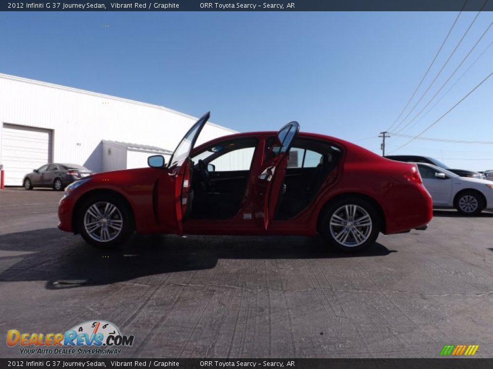 2012 Infiniti G 37 Journey Sedan Vibrant Red / Graphite Photo #5