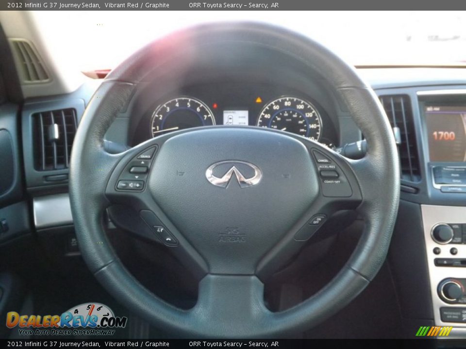 2012 Infiniti G 37 Journey Sedan Vibrant Red / Graphite Photo #11