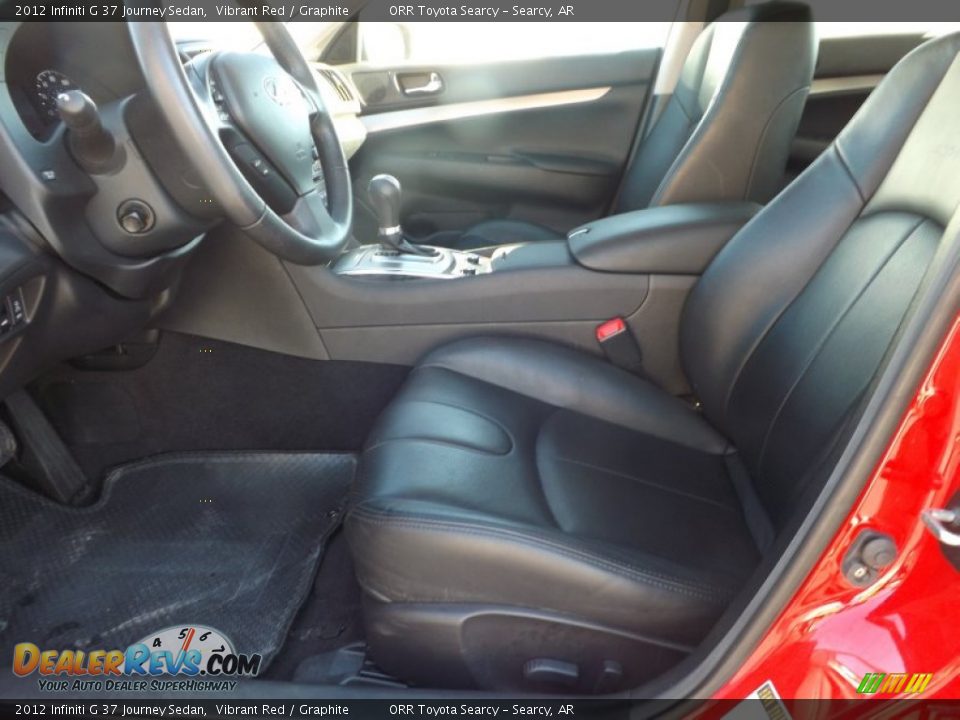 2012 Infiniti G 37 Journey Sedan Vibrant Red / Graphite Photo #15