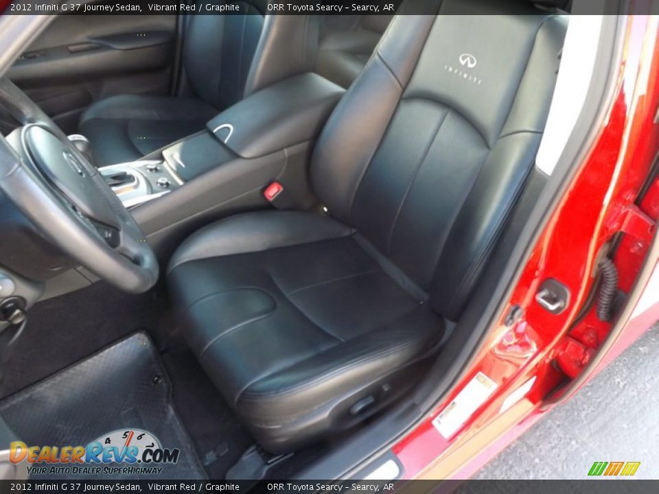 2012 Infiniti G 37 Journey Sedan Vibrant Red / Graphite Photo #17