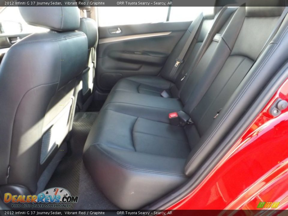 2012 Infiniti G 37 Journey Sedan Vibrant Red / Graphite Photo #18