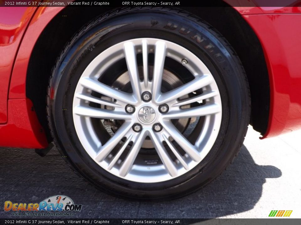 2012 Infiniti G 37 Journey Sedan Vibrant Red / Graphite Photo #21