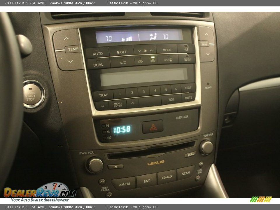 2011 Lexus IS 250 AWD Smoky Granite Mica / Black Photo #13