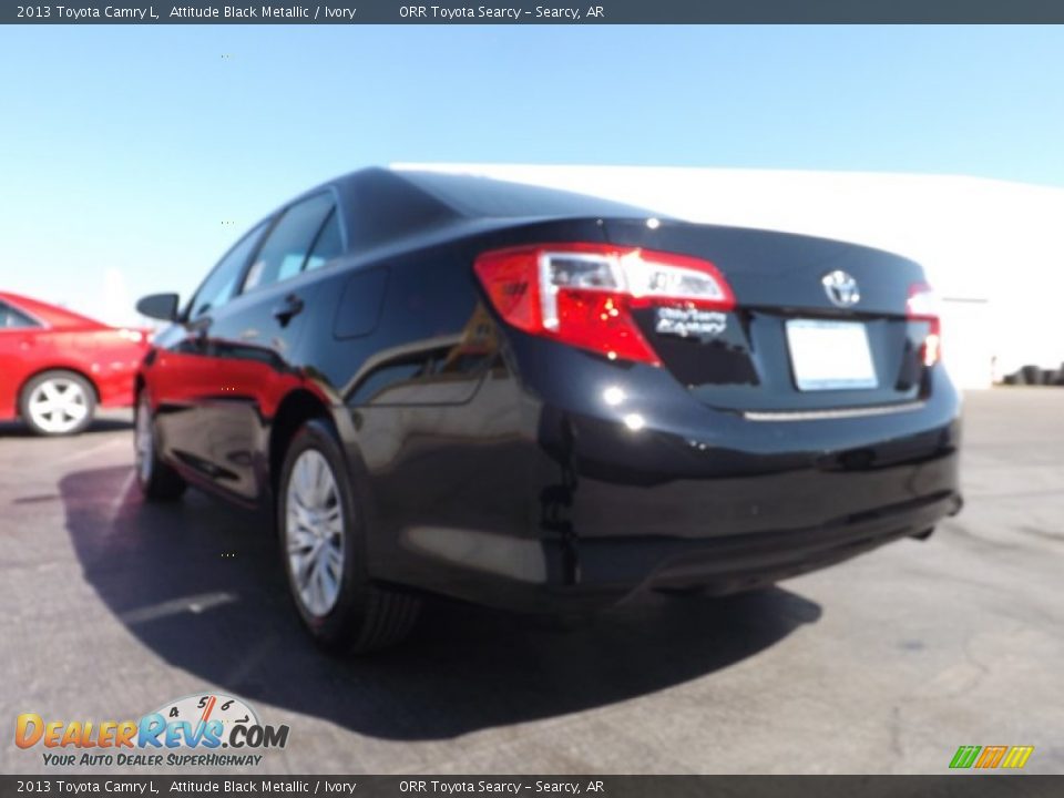 2013 Toyota Camry L Attitude Black Metallic / Ivory Photo #6