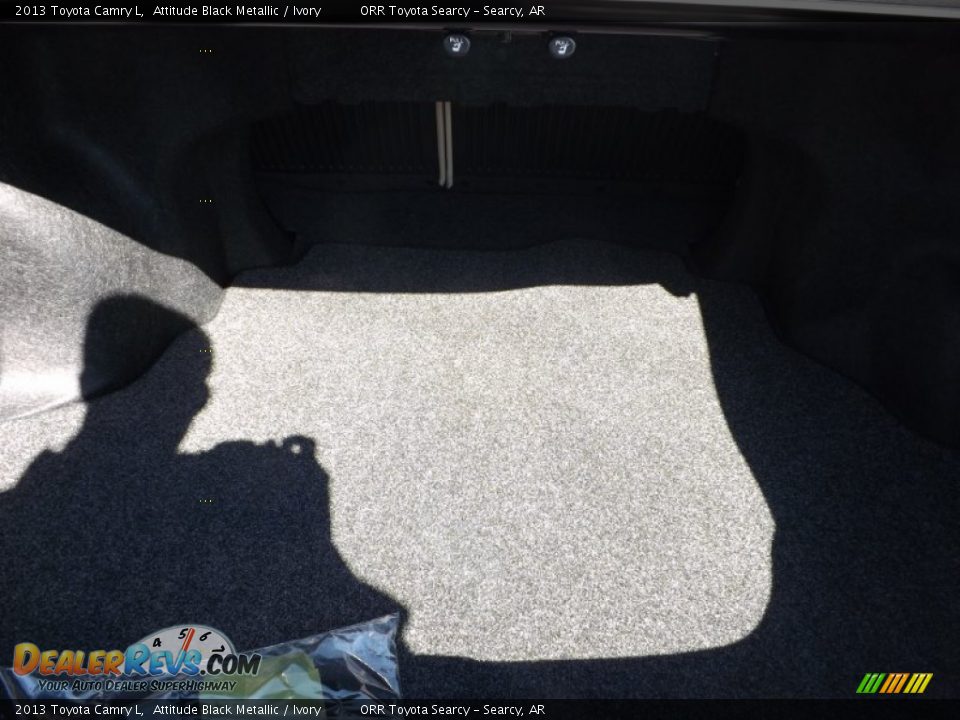 2013 Toyota Camry L Attitude Black Metallic / Ivory Photo #18