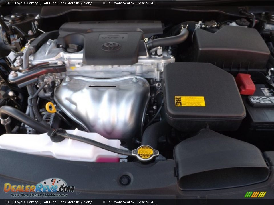 2013 Toyota Camry L Attitude Black Metallic / Ivory Photo #21