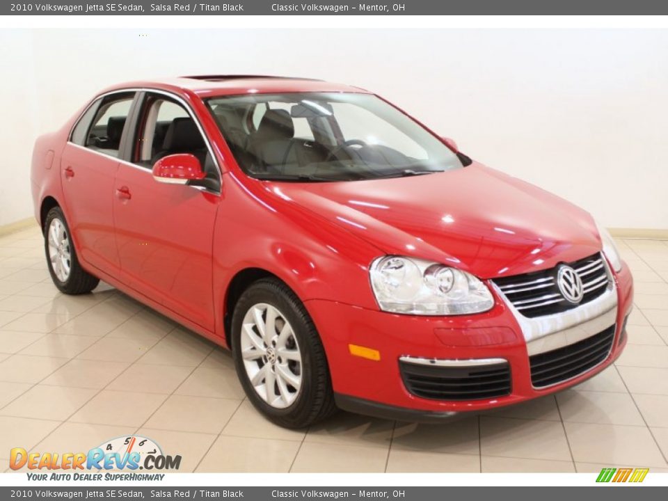 2010 Volkswagen Jetta SE Sedan Salsa Red / Titan Black Photo #1