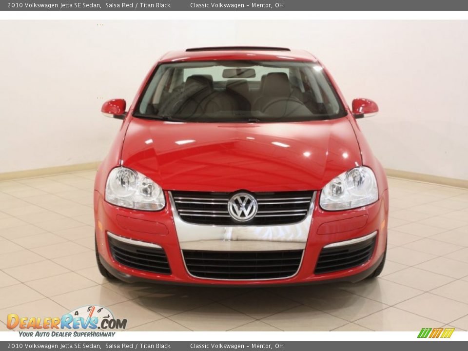 2010 Volkswagen Jetta SE Sedan Salsa Red / Titan Black Photo #2